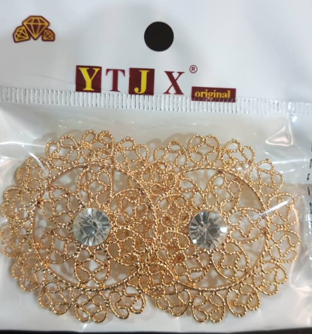 YTJX Original Gold Filigree Crystal Jewelry Set
